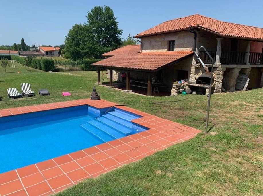 Casa De Campo Con Piscina, Entera O Por Habitaciones Amoeiro Kültér fotó