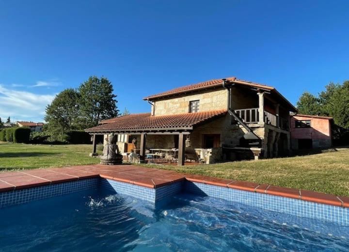 Casa De Campo Con Piscina, Entera O Por Habitaciones Amoeiro Kültér fotó